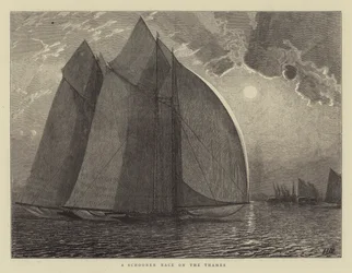 A Schooner Race on the Thames